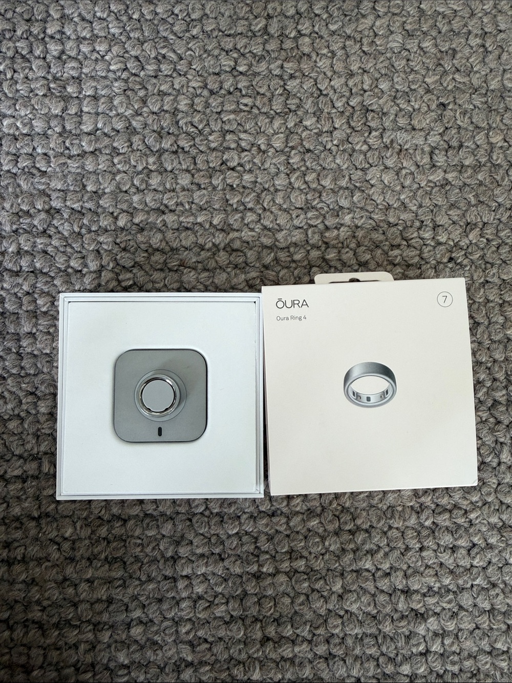 OURA ring 4 size 7- brushed nickel